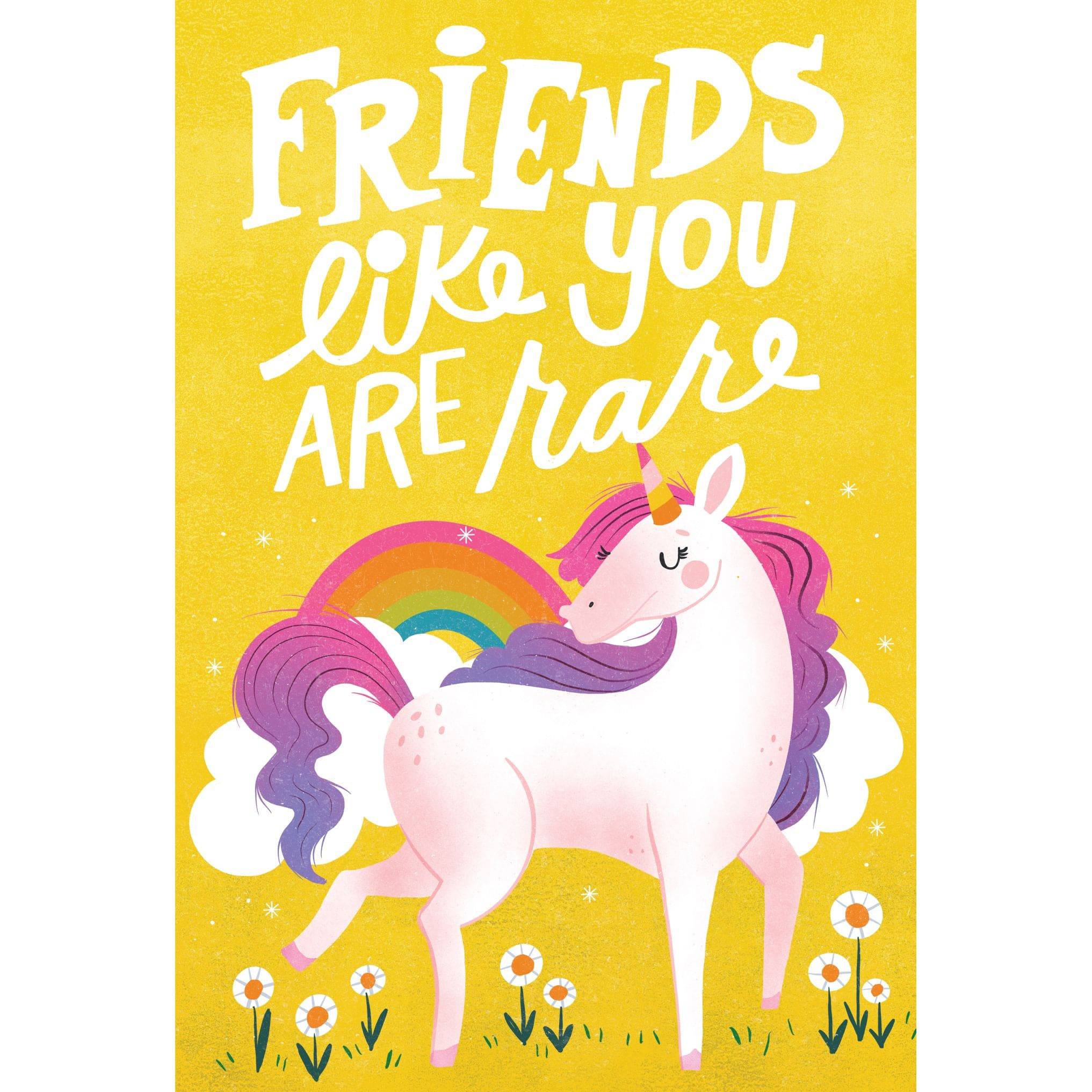 Colorful unicorn friends thinking of you card by Pictura, featuring whimsical illustrations on an everyday greeting card.